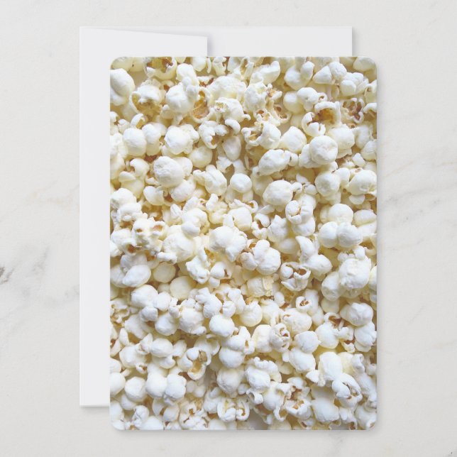 Carte Photographie de Popcorn Texture (Devant)