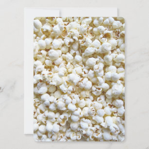 Carte Photographie de Popcorn Texture