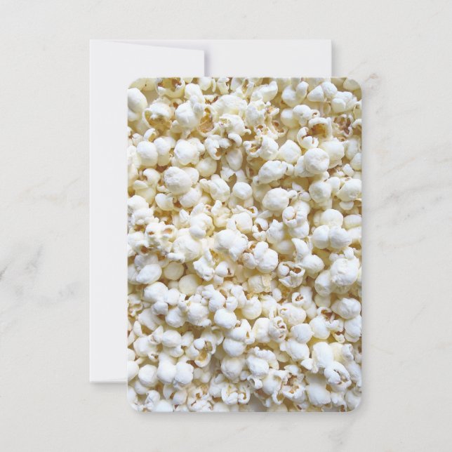 Carte Photographie de Popcorn Texture Décor lumineux (Devant)