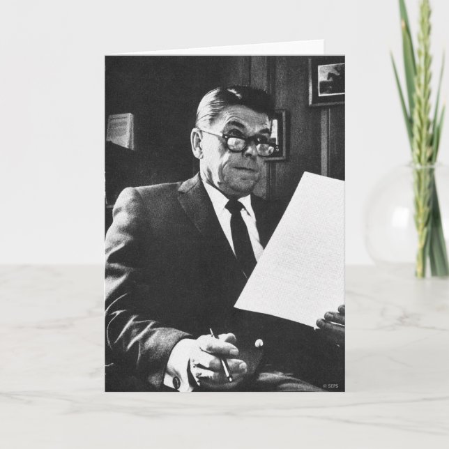Carte Photographie de Ronald Reagan (Devant)