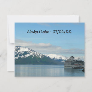 Carte Photographie de voyage de croisière en Alaska