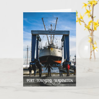 Carte Photographie du chantier naval de Port Townsend