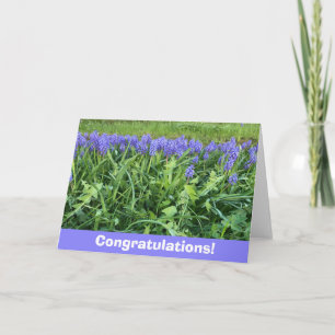 Carte Photographie Violet Bluebells