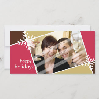 CARTE PHOTOGRAPHIQUE DE NOËL :: Flocon de neige mo