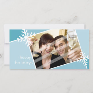 CARTE PHOTOGRAPHIQUE DE NOËL :: Flocon de neige mo