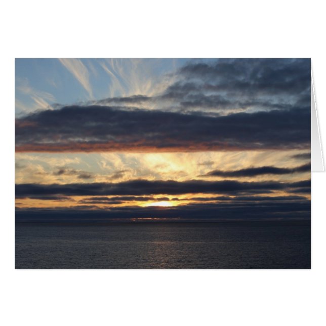 Carte photographique du soleil de minuit sur le la (Devant Horizontal)