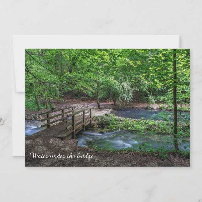 Carte photographique Eau sous le pont (Devant)