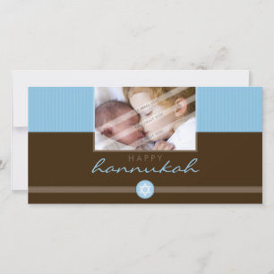 CARTE PHOTOGRAPHIQUE STYLISH HANNUKAH :: stripedst