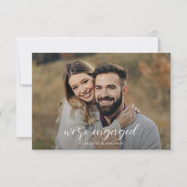 Carte Photos de couple Mariage Engagement Party Invitati (Devant)