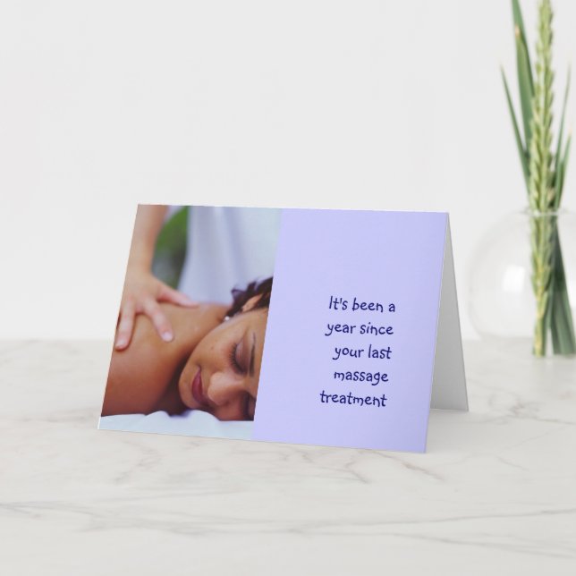 Carte Photos de massage et de carrosserie (Devant)