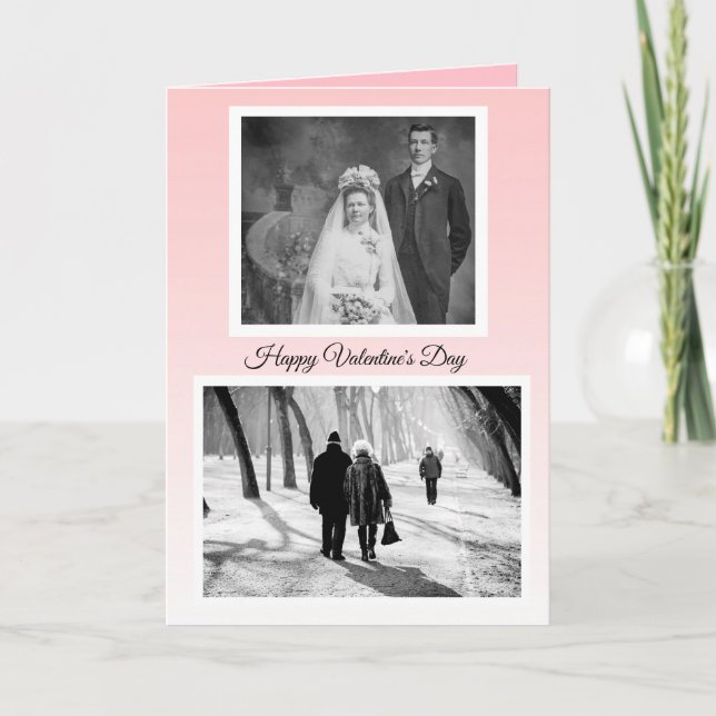 Carte Photos d'Heureuse Sainte-Valentin personnalisé (Devant)