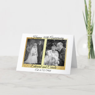 Carte Photos Mariages personnalisées 50e anniversaire