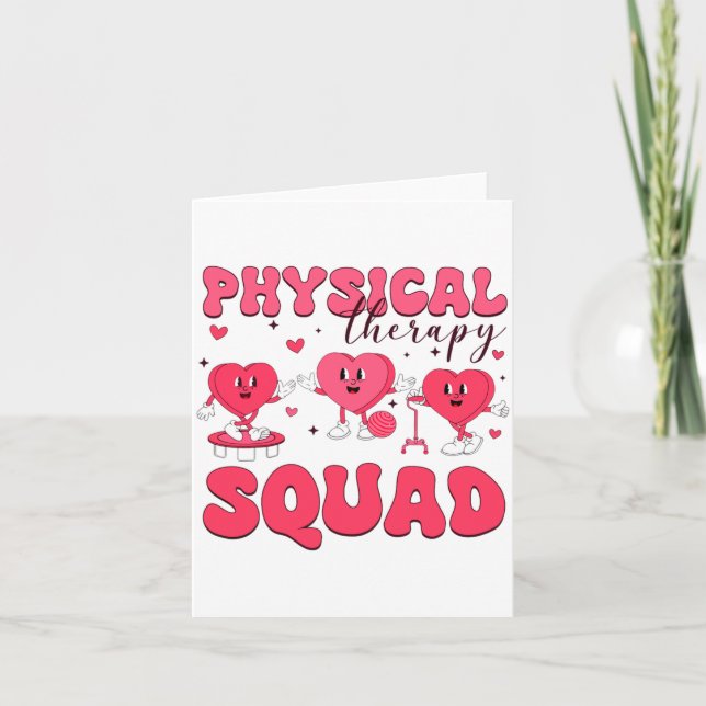 Carte Physical Therapy Squad Valentines Day Pt Pta Vale  (Devant)