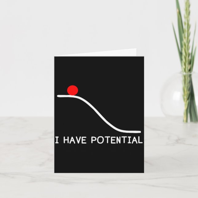 Carte Physics I Have Tential Energy Funny  (Devant)