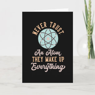 Carte Physique Joke Atoms Physicien Dit Scientifique