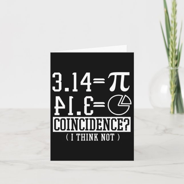 Carte Pi 3.14 Math Happy 14 Mars Anniversaire Coïncidenc (Devant)