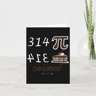 Carte Pi Day Funny Unique Graphic Math équations Formule