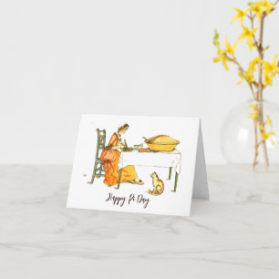 Carte Pi Day Funny Vintage Victorian Illustration Card