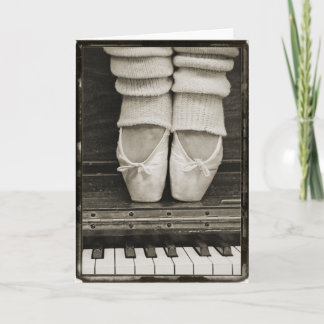 Carte Piano Ballet Duet Card