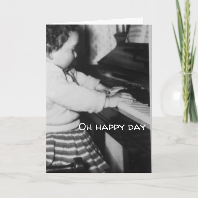 Carte Piano de Birthday (Devant)