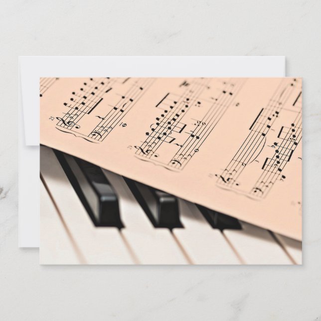 Carte Piano music (Devant)