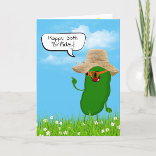 Carte Pickle Personne avec Casquette 50e anniversaire