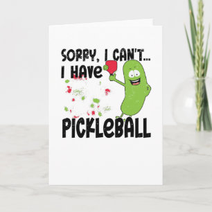 Carte Pickleball Bat Player Hobby Pickle Sunset