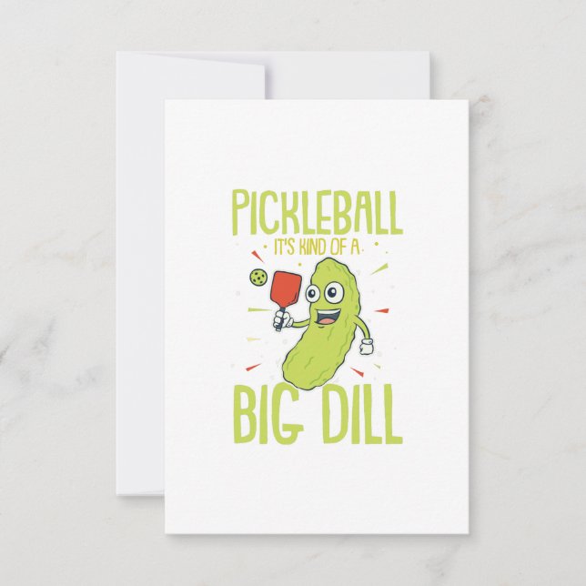 Carte Pickleball C'est un genre de jeu de jeu de jeu Big (Devant)