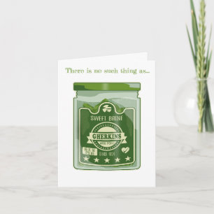 Carte Picky Gherkins Jar Pop Art