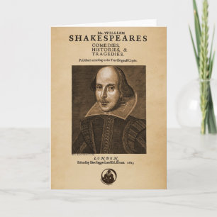 Carte Pièce avant du premier feuillage de Shakespeare