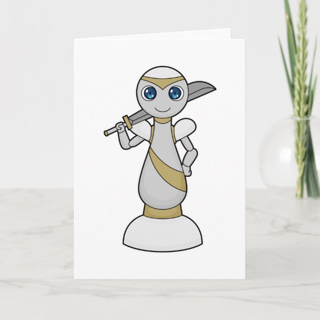 Carte Pièce de jeu d'échecs Pion Épée Échecs (Devant)