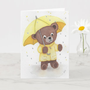 Carte Pied d'ours dans la pluie