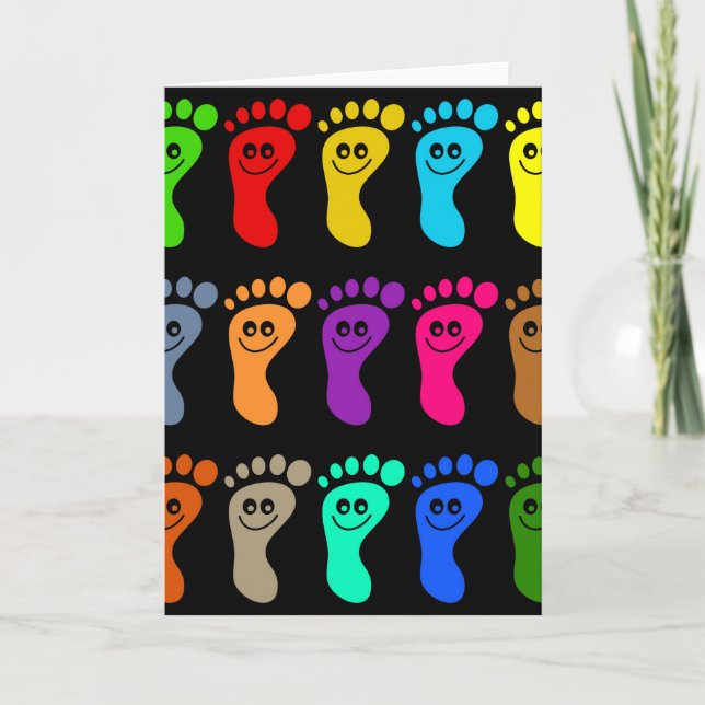 Carte Pieds colorés (Devant)