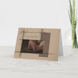 Carte Pieds de bébé