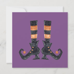 Carte Pieds de sorcière Halloween personnalisés