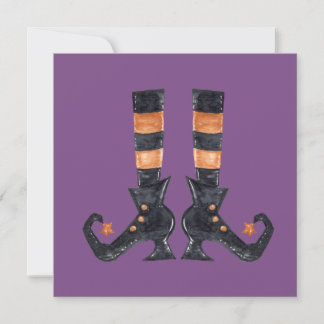 Carte Pieds de sorcière Halloween personnalisés