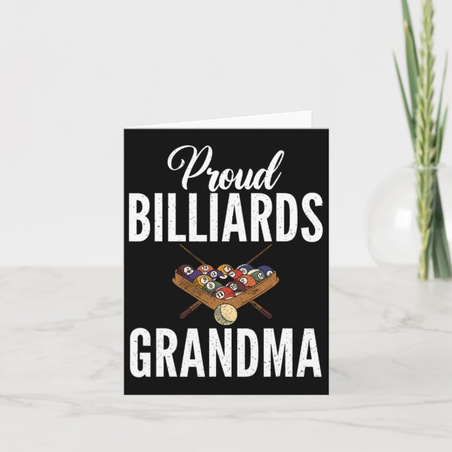 Carte Pier Billard Grand-mère Billard Grand-mère Grand-m (Devant)