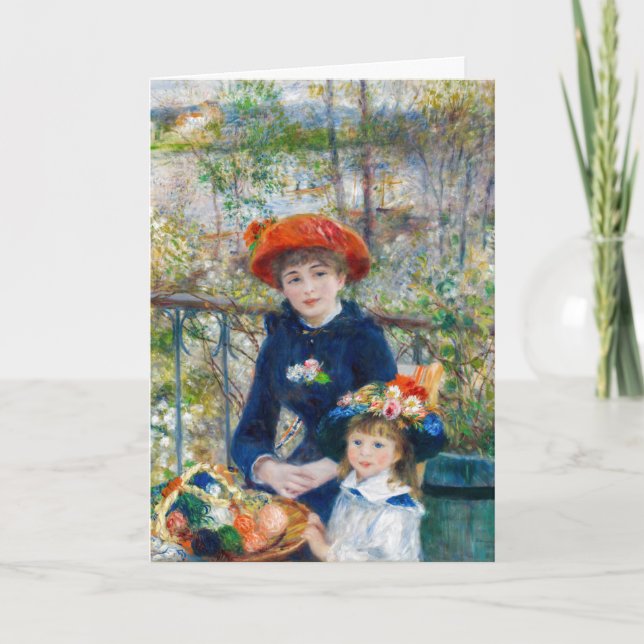 Carte Pierre-Auguste Renoir - Deux soeurs sur la terrass (Devant)