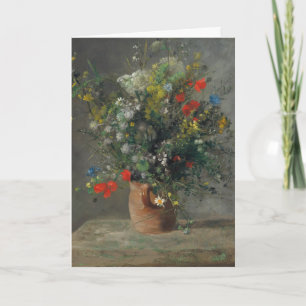 Carte Pierre-Auguste Renoir - Fleurs dans un Vase 1866