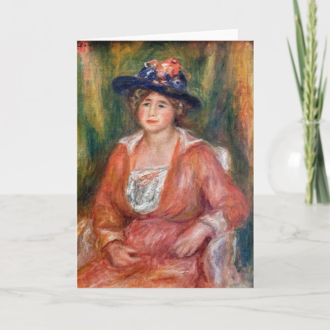 Carte Pierre-Auguste Renoir - Portrait d'une femme assis (Devant)