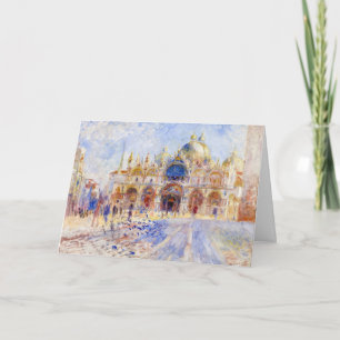 Carte Pierre-Auguste Renoir - Venise, Piazza San Marco