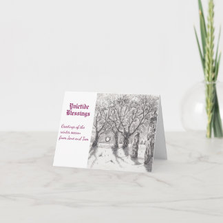 Carte Pierres debout dans la neige