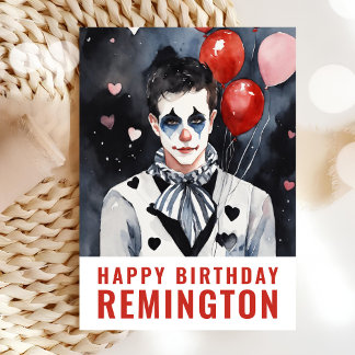 Carte Pierrot noir et blanc