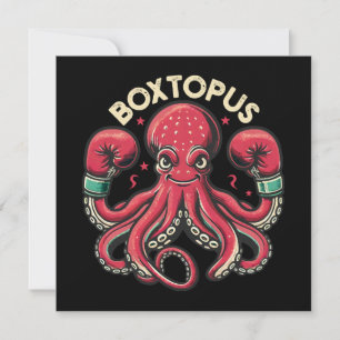 Carte Pieuvre Boxeuse - Boxtopus