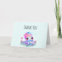 Pieuvre Mignonne Créature Marine Merci