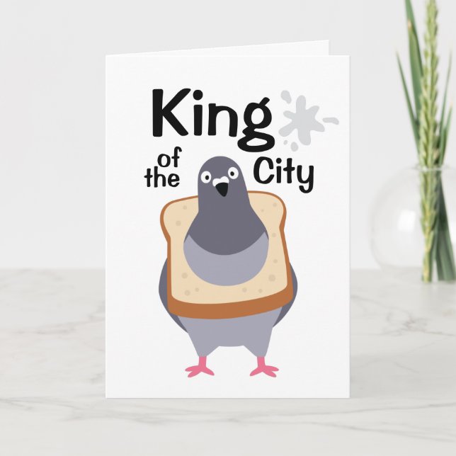 Carte Pigeon - Roi de la ville (Devant)