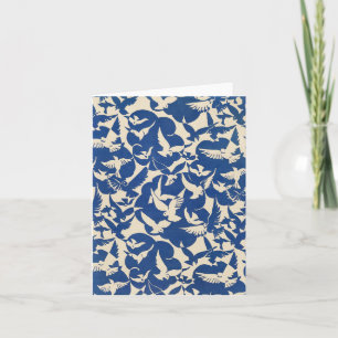Carte Pigeons in White and blue Rijksmuseum Amsterdam