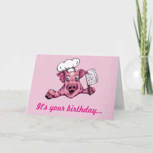 Carte Piggy L'Anniversaire De Cochon Amusant Hamiciac Ma
