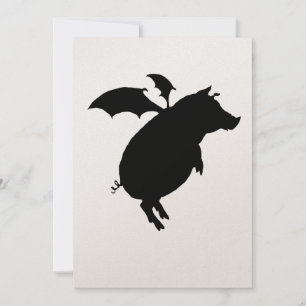 Carte Piggy volant