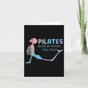 Carte Pilates fait que mes os se sentent bien squelette 